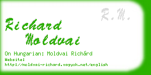 richard moldvai business card