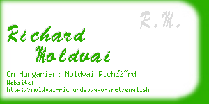 richard moldvai business card